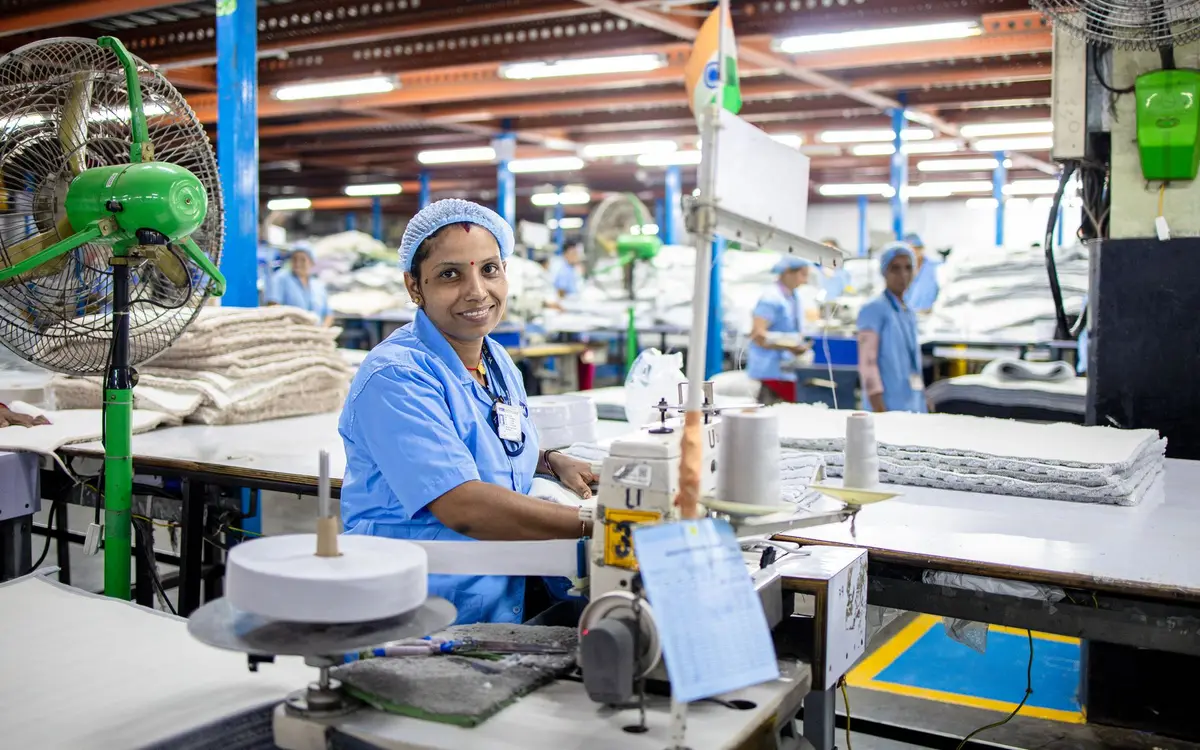 Running a production line in a factory