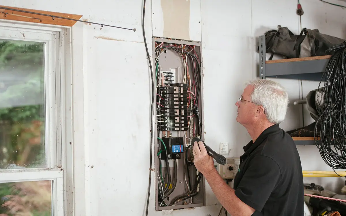 Contrôle d'un tableau électrique dans un logement