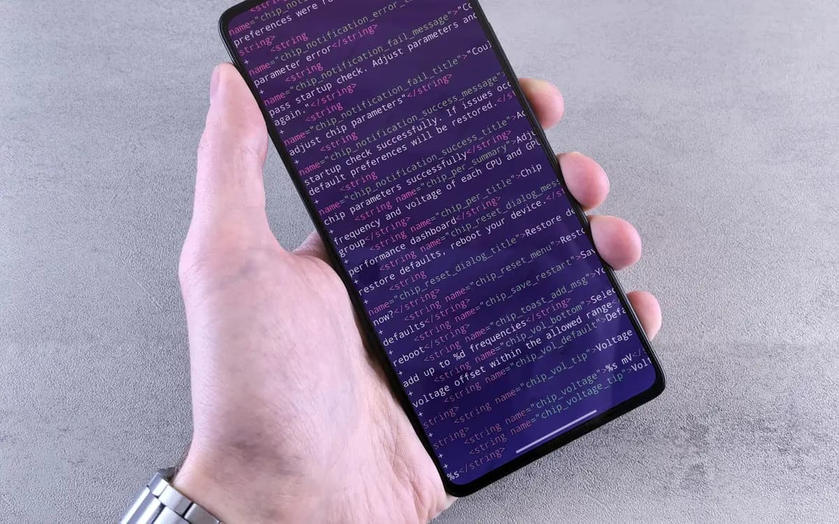 Testing an application on a phone during development